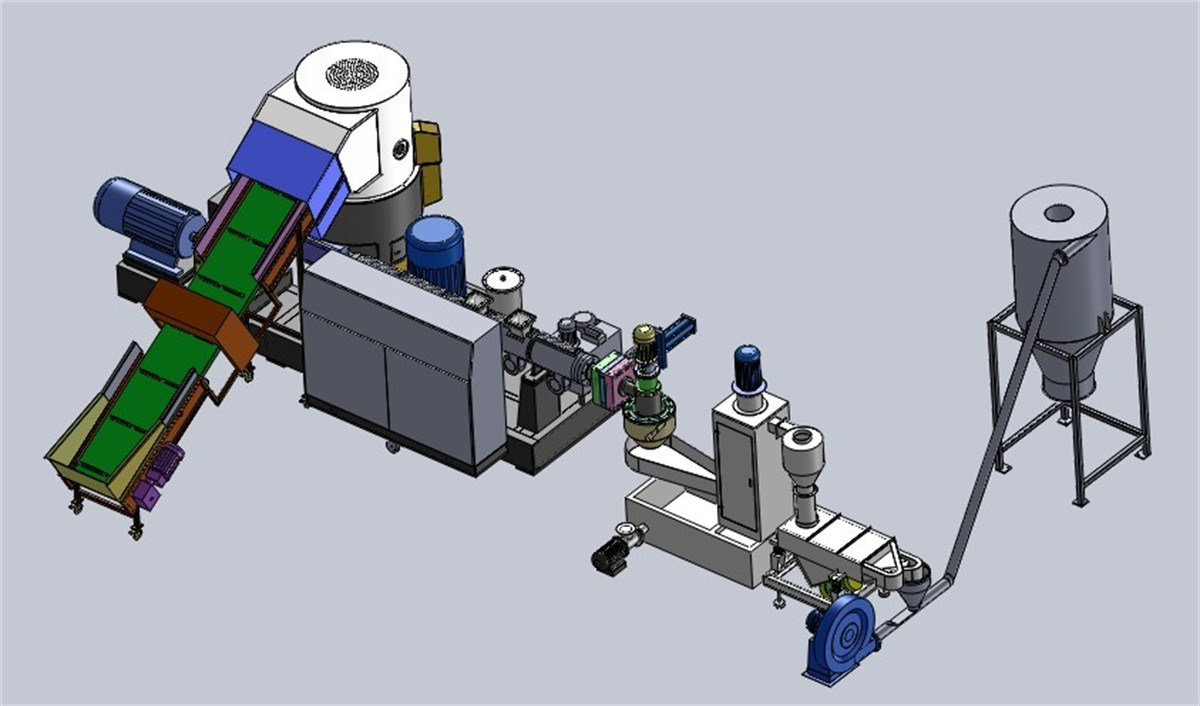 Pelletizer recycling machine001